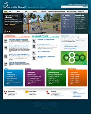 Darwin City Council website