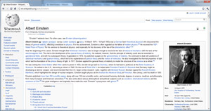 Wikipedia has a fluid layout Wikipedia