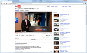 Youtube has a fixed width design Youtube website screenshot